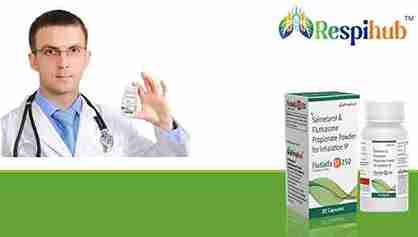 Salmeterol (50mcg) + Fluticasone Propionate (250mcg) FlipCaps at best price in Pulmonary Care Franchise for Asthma.